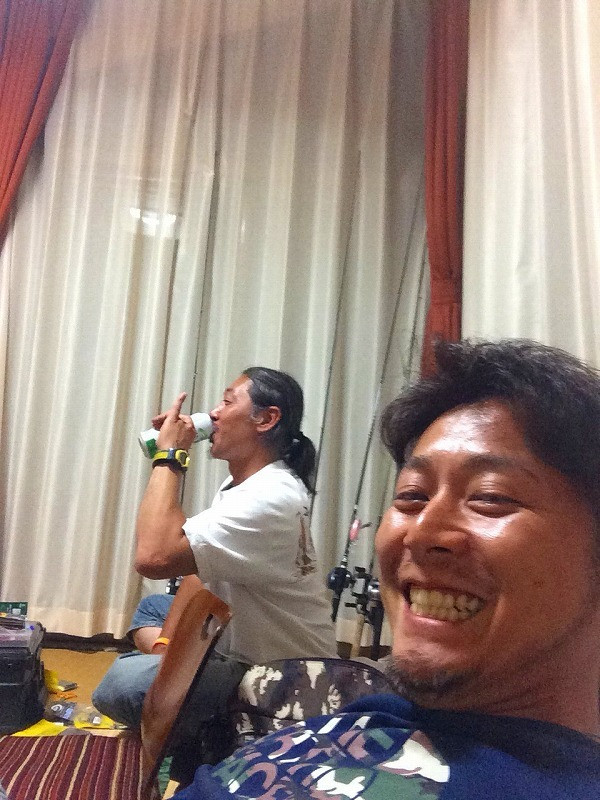 釣りの話で盛り上がる